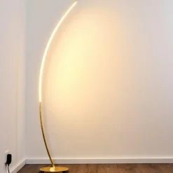 Lampes Dorées-hofstein Lampadaire Nagu LED Or, 1 lumière