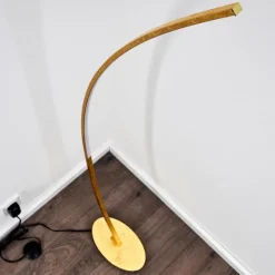 Lampes Dorées-hofstein Lampadaire Nagu LED Or, 1 lumière