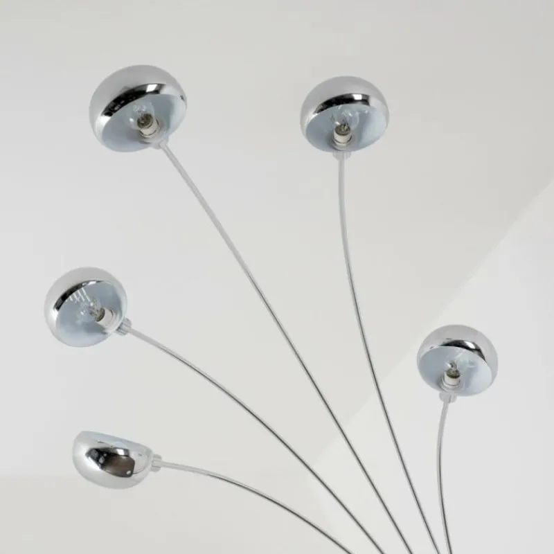 hofstein Lampadaire Nikkala Chrome, 5 lumières