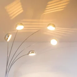 hofstein Lampadaire Nikkala Chrome, 5 lumières