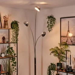 hofstein Lampadaire Nikkala Chrome, 3 lumières