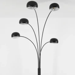 hofstein Lampadaire Nikkala Noir, 5 lumières