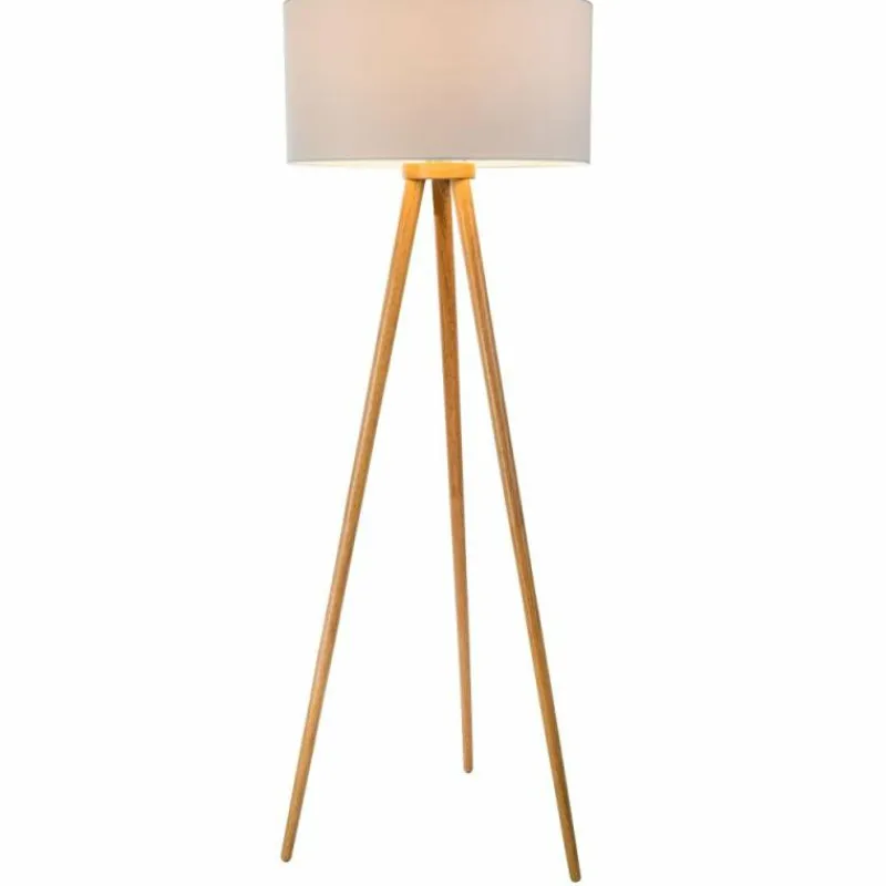 Lampes En Tissu-Luminaires Nino Lampadaire Nino Leuchten STABILO Bois clair, 1 lumière