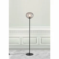 Suspension Verre Fumé-Luminaires Nordlux Lampadaire Nordlux ALTON Noir, 1 lumière