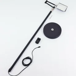 hofstein Lampadaire Norrlida LED Chrome, Noir, 1 lumière* Éclairage Led