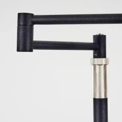 hofstein Lampadaire Norrlida LED Chrome, Noir, 1 lumière* Éclairage Led