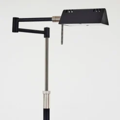 hofstein Lampadaire Norrlida LED Chrome, Noir, 1 lumière* Éclairage Led