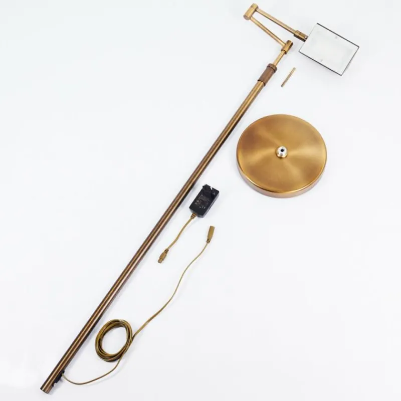 Lampes Art Déco-hofstein Lampadaire Norrlida LED Laiton, 1 lumière