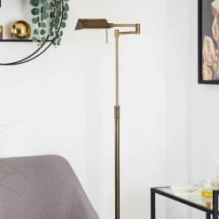 Lampes Art Déco-hofstein Lampadaire Norrlida LED Laiton, 1 lumière