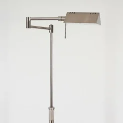 hofstein Lampadaire Norrlida LED Nickel mat, 1 lumière