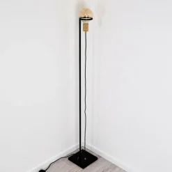 Lampes Dorées-hofstein Lampadaire Okudari Or, Laiton, Noir, 1 lumière