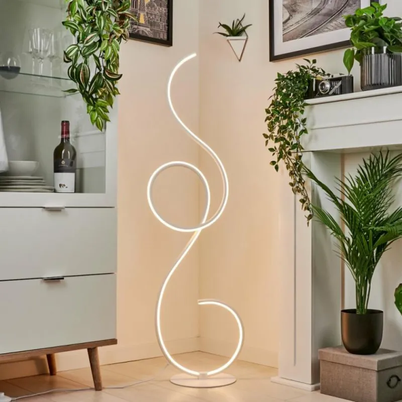 hofstein Lampadaire Olok LED Blanc, 1 lumière