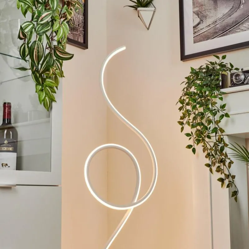 hofstein Lampadaire Olok LED Blanc, 1 lumière