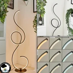 hofstein Lampadaire Olok LED Noir, 1 lumière