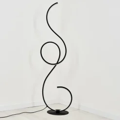 hofstein Lampadaire Olok LED Noir, 1 lumière