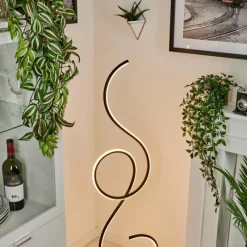 hofstein Lampadaire Olok LED Noir, 1 lumière