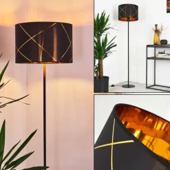 Lampes En Tissu-hofstein Lampadaire Opatija Noir, 1 lumière