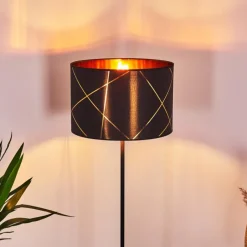 Lampes En Tissu-hofstein Lampadaire Opatija Noir, 1 lumière