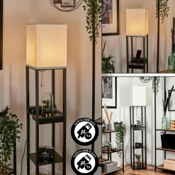 Lampes En Tissu-hofstein Lampadaire Pambor Noir, 1 lumière