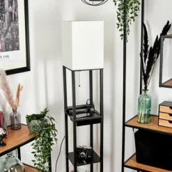 Lampes En Tissu-hofstein Lampadaire Pambor Noir, 1 lumière