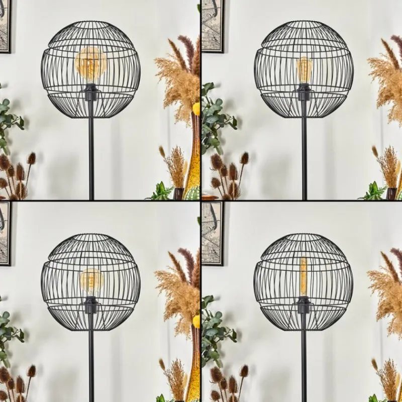 Lampes À Boules-hofstein Lampadaire Pampanillo Noir, 1 lumière