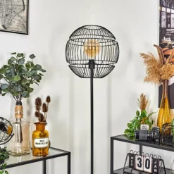 Lampes À Boules-hofstein Lampadaire Pampanillo Noir, 1 lumière