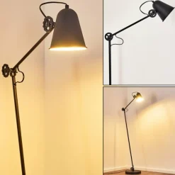 hofstein Lampadaire Pany Noir, 1 lumière* Lampadaires Et Lampes Sur Pied