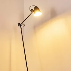 hofstein Lampadaire Pany Noir, 1 lumière* Lampadaires Et Lampes Sur Pied