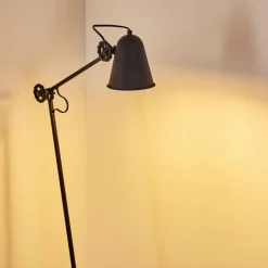 hofstein Lampadaire Pany Noir, 1 lumière* Lampadaires Et Lampes Sur Pied