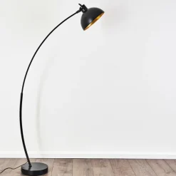 Lampes Art Déco-hofstein Lampadaire Parola Noir, 1 lumière