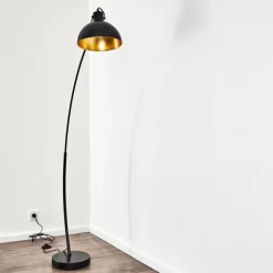 Lampes Art Déco-hofstein Lampadaire Parola Noir, 1 lumière