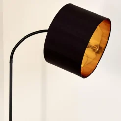 Lampes En Tissu-hofstein Lampadaire Pattburg Noir, 1 lumière