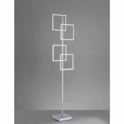 Luminaires Paul Neuhaus Lampadaire Paul Neuhaus INIGO LED Acier inoxydable, 4 lumières, Télécommandes* Éclairage Led