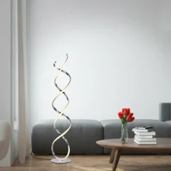 Luminaires Paul Neuhaus Lampadaire Paul Neuhaus KIRIBI LED Chrome, 1 lumière* Lampadaires Et Lampes Sur Pied