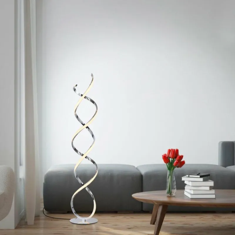 Luminaires Paul Neuhaus Lampadaire Paul Neuhaus KIRIBI LED Chrome, 1 lumière* Lampadaires Et Lampes Sur Pied