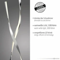 Luminaires Paul Neuhaus Lampadaire Paul Neuhaus LINDA LED Chrome, 1 lumière* Éclairage Led