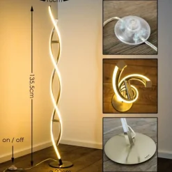 Luminaires Paul Neuhaus Lampadaire Paul Neuhaus POLINA LED Acier inoxydable, 2 lumières* Éclairage Led