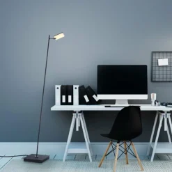 Luminaires Paul Neuhaus Lampadaire Paul Neuhaus PURE-MIRA LED Noir, 1 lumière, Télécommandes* Éclairage Led