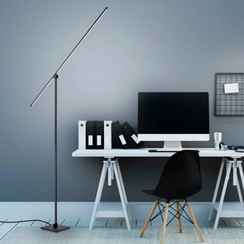 Luminaires Paul Neuhaus Lampadaire Paul Neuhaus PURE-GRAFO LED Noir, 1 lumière* Éclairage Led