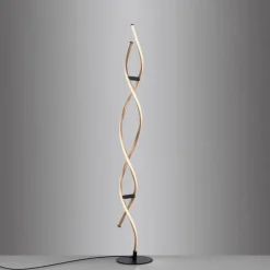 Lampes Dorées-Luminaires Paul Neuhaus Lampadaire Paul Neuhaus POLINA LED Noir, 1 lumière