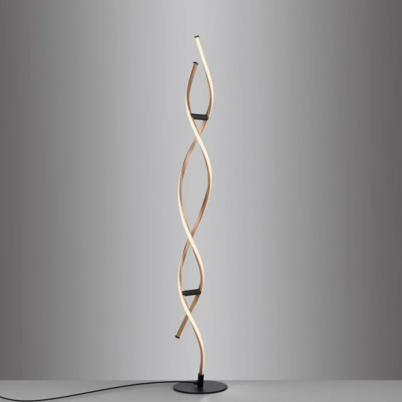 Lampes Dorées-Luminaires Paul Neuhaus Lampadaire Paul Neuhaus POLINA LED Noir, 1 lumière