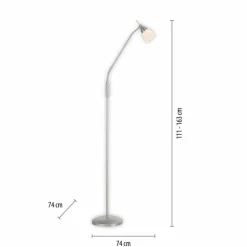 Luminaires Paul Neuhaus Lampadaire Paul Neuhaus PINO LED Argenté, 1 lumière
