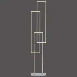 Paul Neuhaus Q-Serie Lampadaire Paul Neuhaus Q-INIGO LED Acier brossé, 3 lumières, Télécommandes