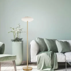 Paul Neuhaus Q-Serie Lampadaire Paul Neuhaus Q-ETIENNE LED Laiton, 1 lumière, Télécommandes