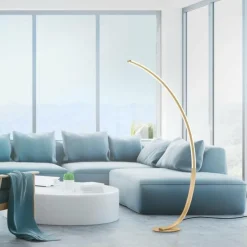 Paul Neuhaus Q-Serie Lampadaire Paul Neuhaus Q-VITO LED Laiton, 1 lumière, Télécommandes