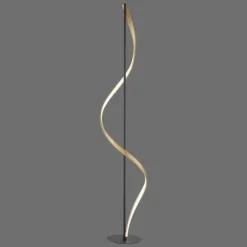 Paul Neuhaus Q-Serie Lampadaire Paul Neuhaus QSWING LED Anthracite, Or, 1 lumière, Télécommandes