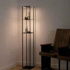 Luminaires Paul Neuhaus Lampadaire Paul-Neuhaus CONTURA LED Noir, 4 lumières* Éclairage Led