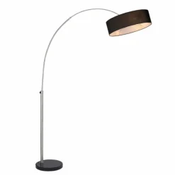 Lampes En Tissu-Luminaires Paul Neuhaus Lampadaire Paul-Neuhaus PETRO Acier brossé, 3 lumières