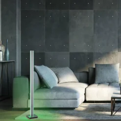 Paul Neuhaus Q-Serie Lampadaire Paul-Neuhaus Q-ADRIANA LED Aluminium, 2 lumières, Télécommandes