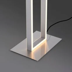Paul Neuhaus Q-Serie Lampadaire Paul-Neuhaus Q-KAAN LED Acier brossé, 2 lumières, Télécommandes